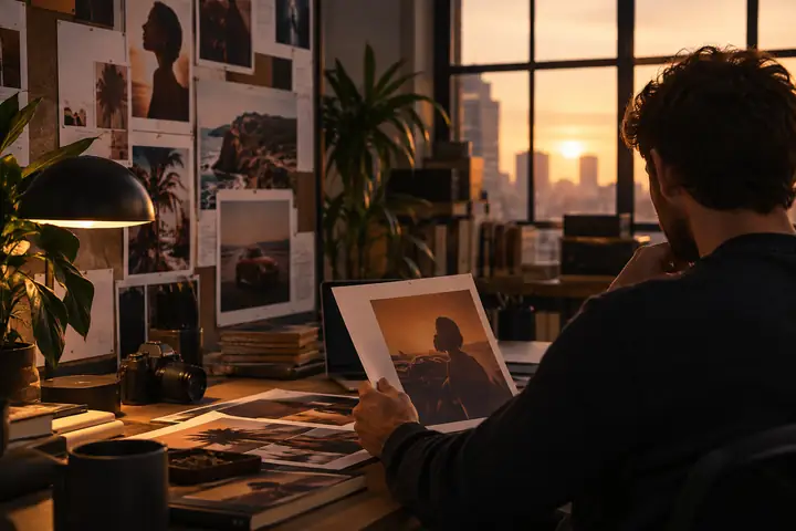 Creative review workspace example